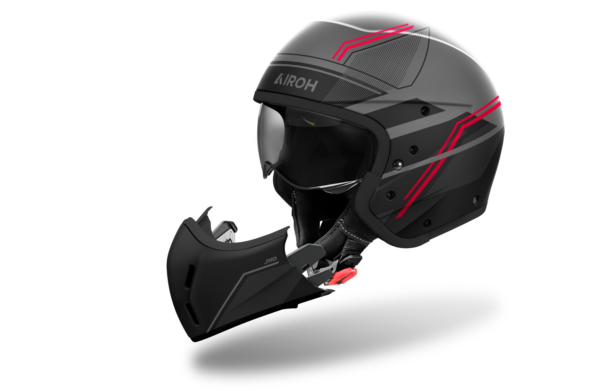 Airoh Hjälm J 110 Slim Röd Matt