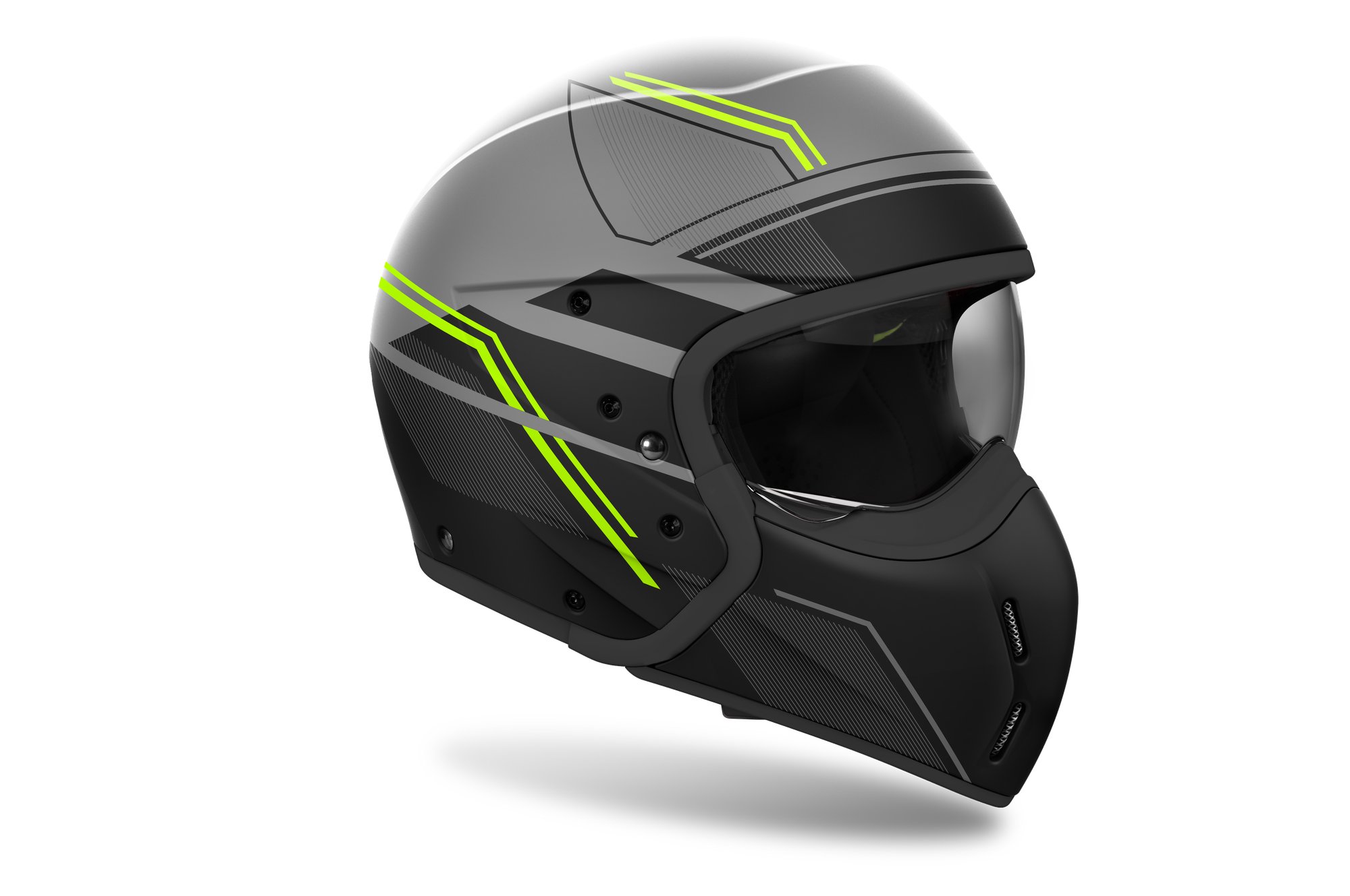 Airoh Hjälm J 110 Slim Gul Matt