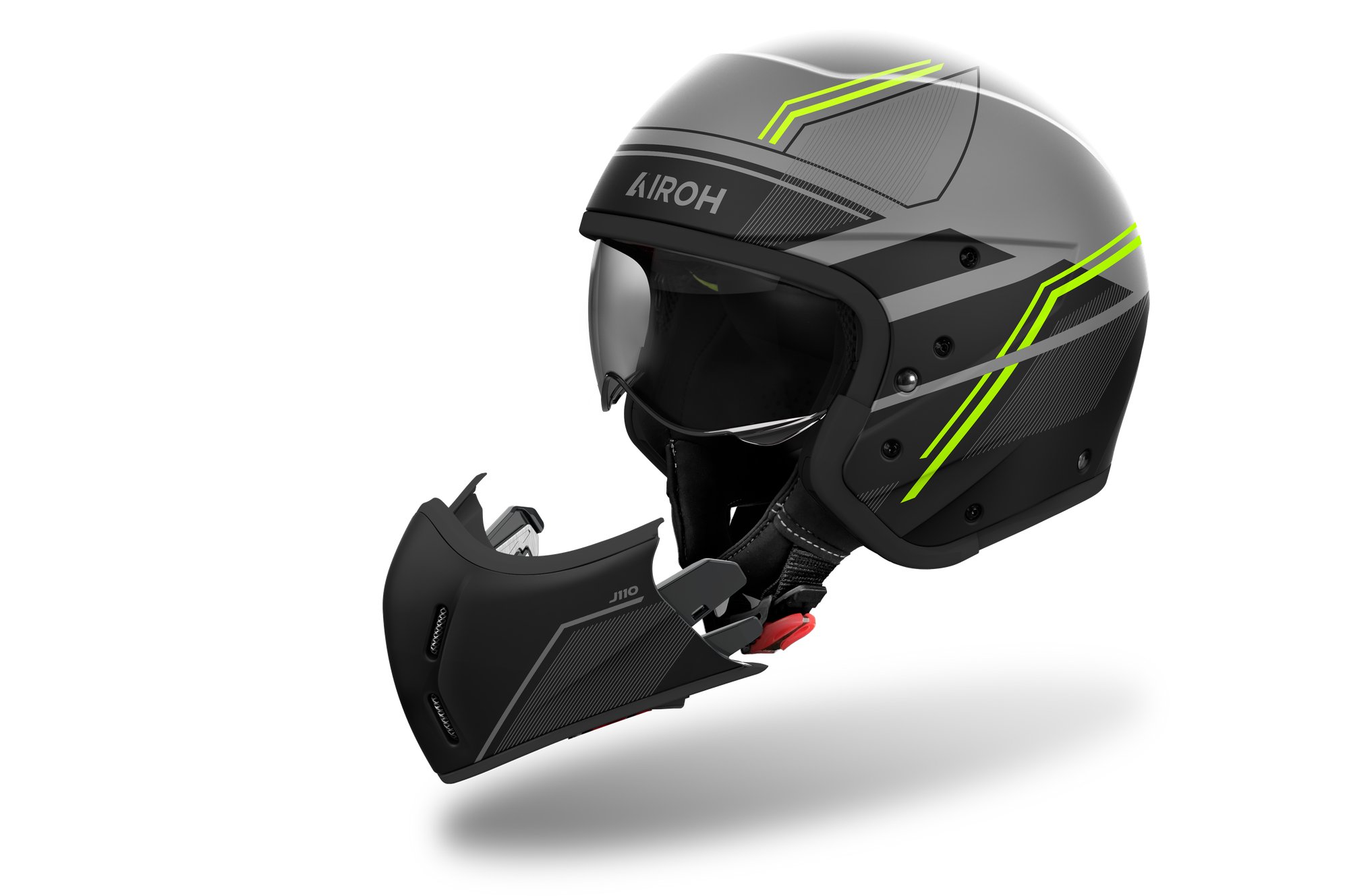 Airoh Hjälm J 110 Slim Gul Matt