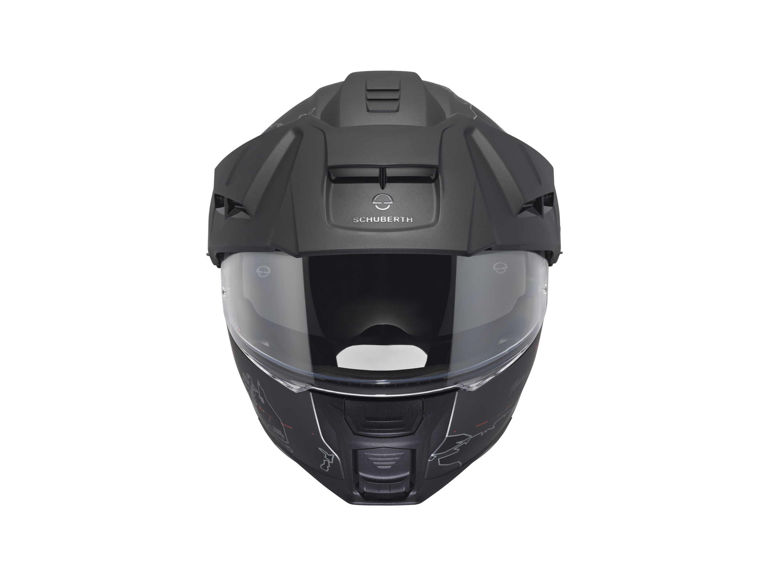 Schuberth Hjälm E2 Atlas mattsvart/röd