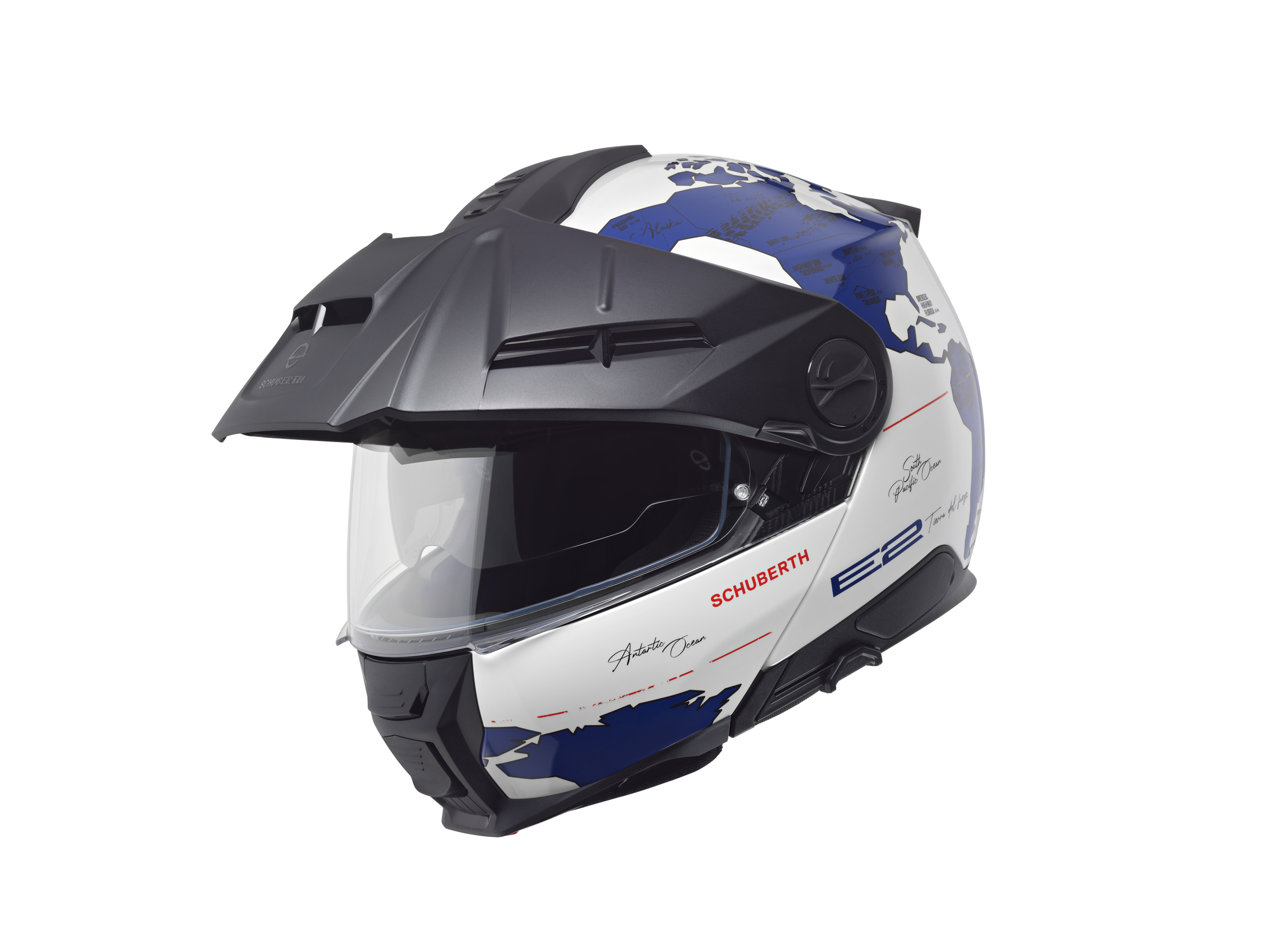 Schuberth Hjälm E2 Atlas vit/blå