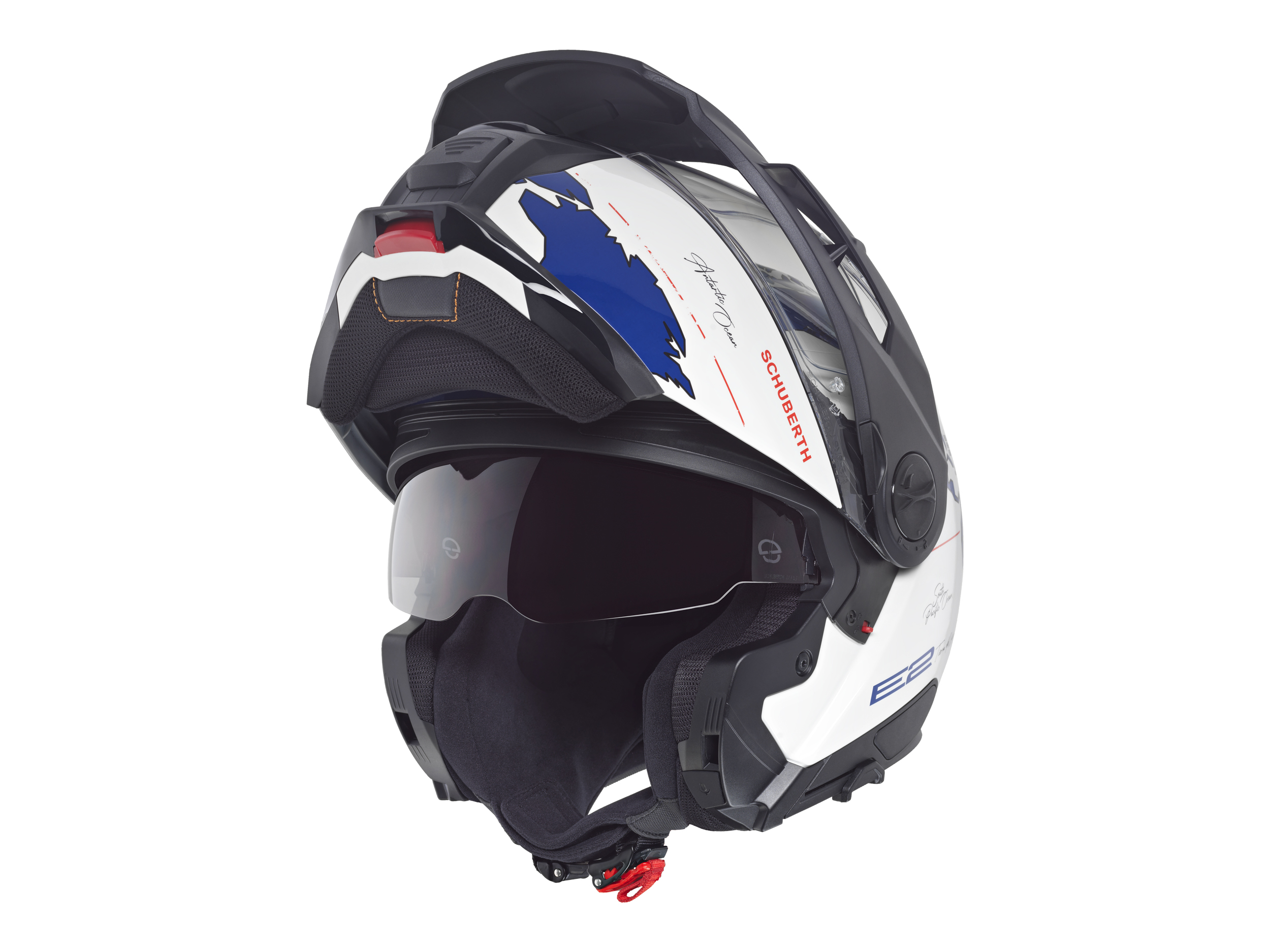 Schuberth Hjälm E2 Atlas vit/blå