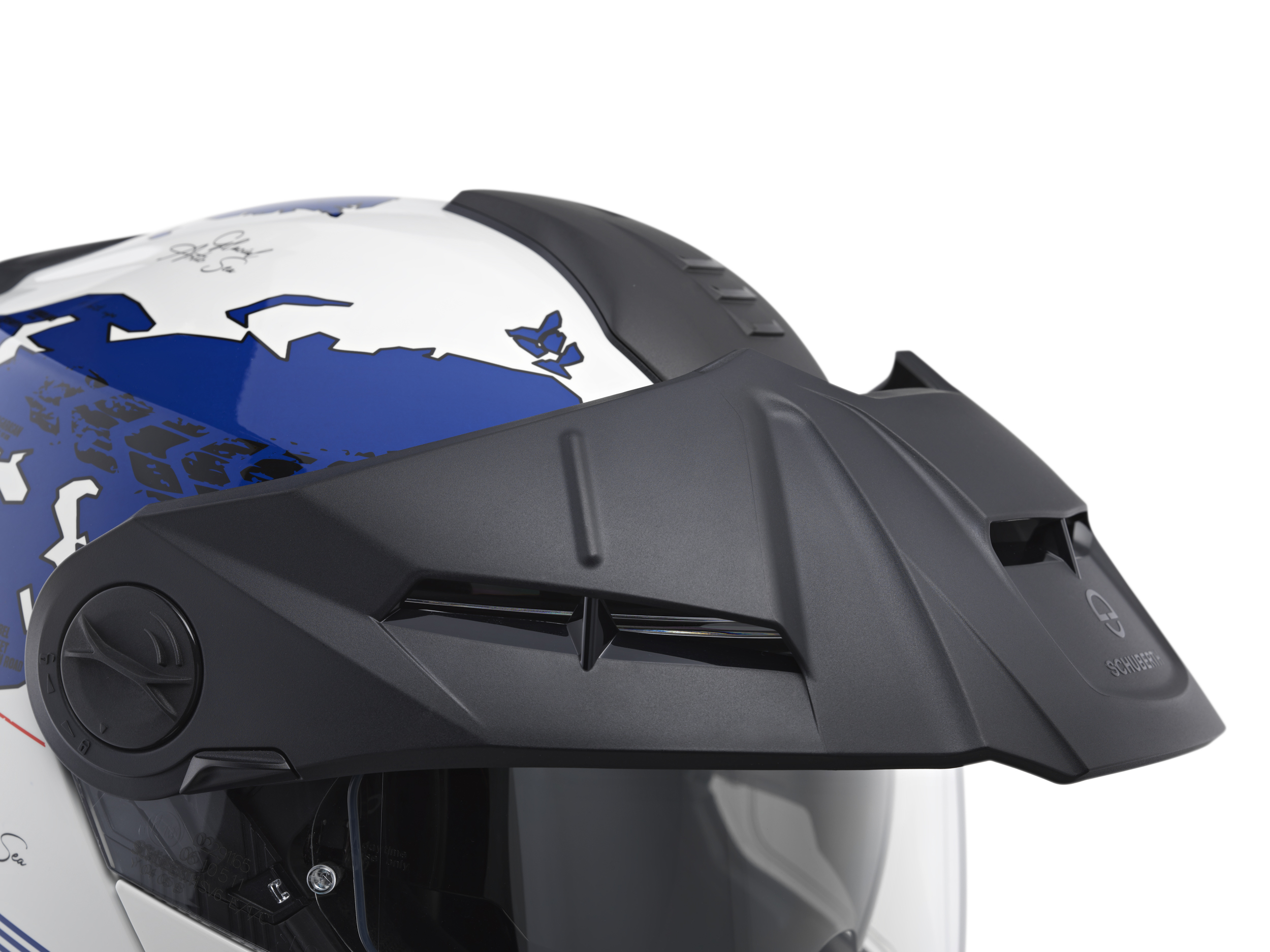 Schuberth Hjälm E2 Atlas vit/blå