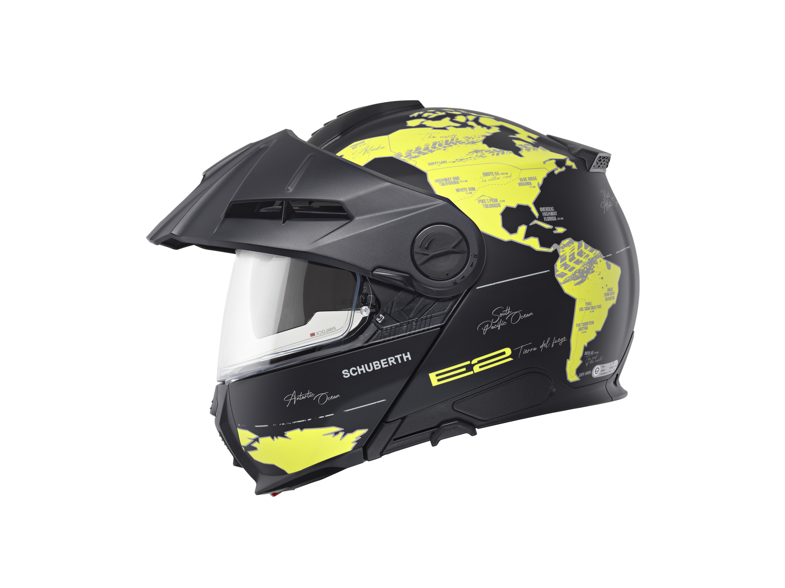 Schuberth Hjälm E2 Atlas matt gul/grå