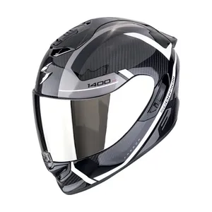 SCORPION Hjälm EXO-1400 EVO II Carbon AIR ENKO Svart-Silver-Vit