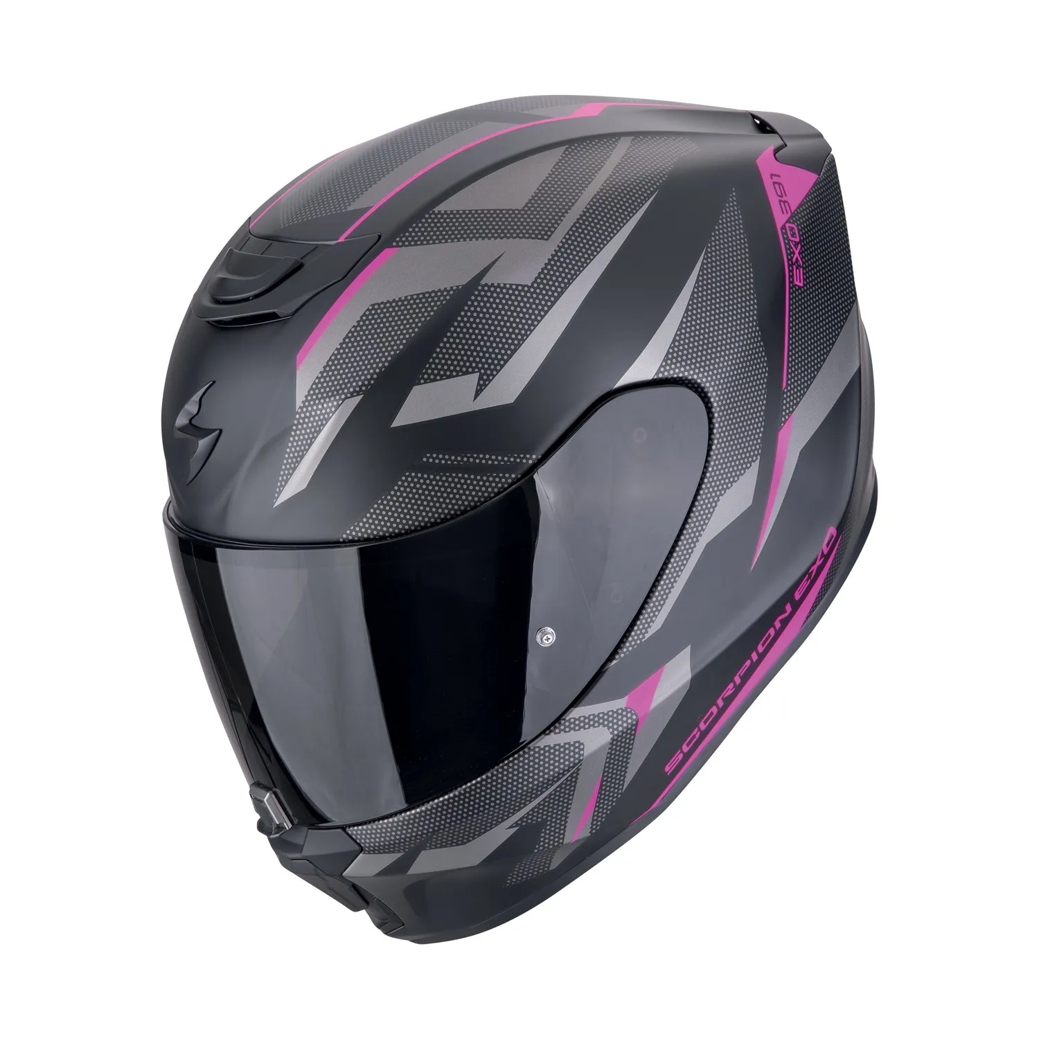 SCORPION Hjälm EXO-391 AAXO Mattsvart-Rosa