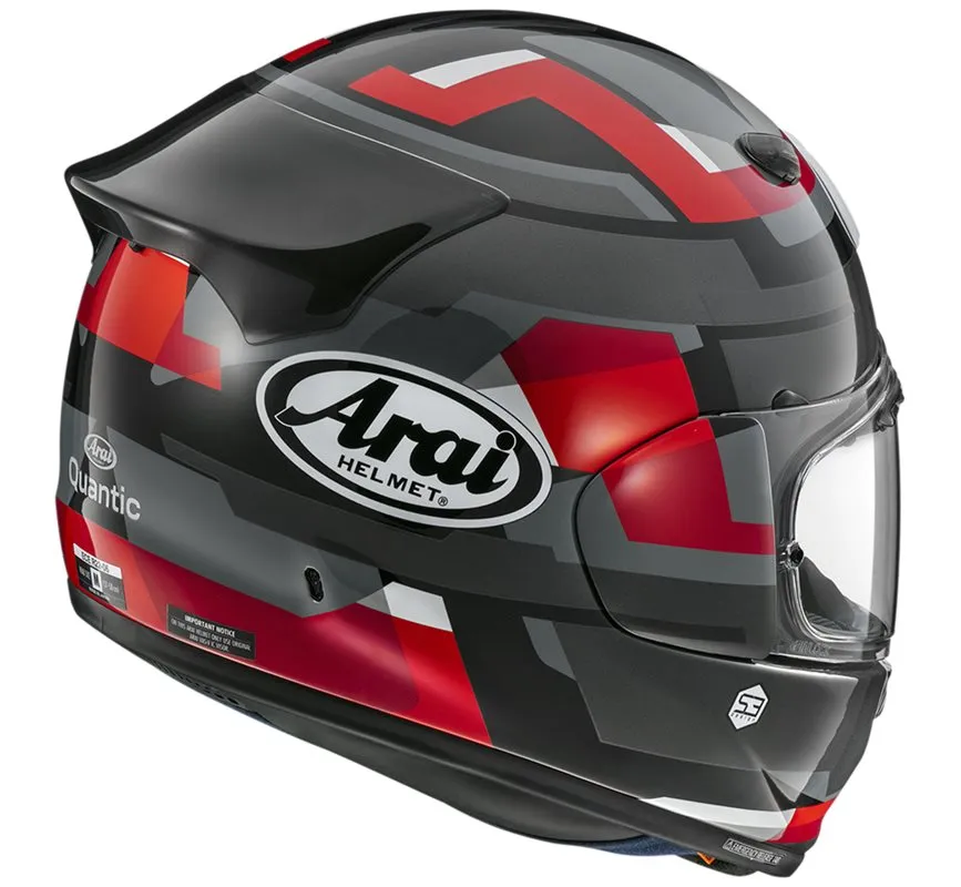 Arai Hjälm Quantic Abstract Röd