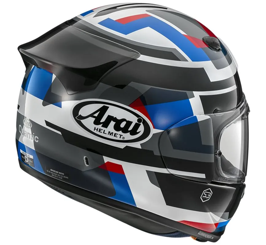 Arai Hjälm Quantic Abstract Blå