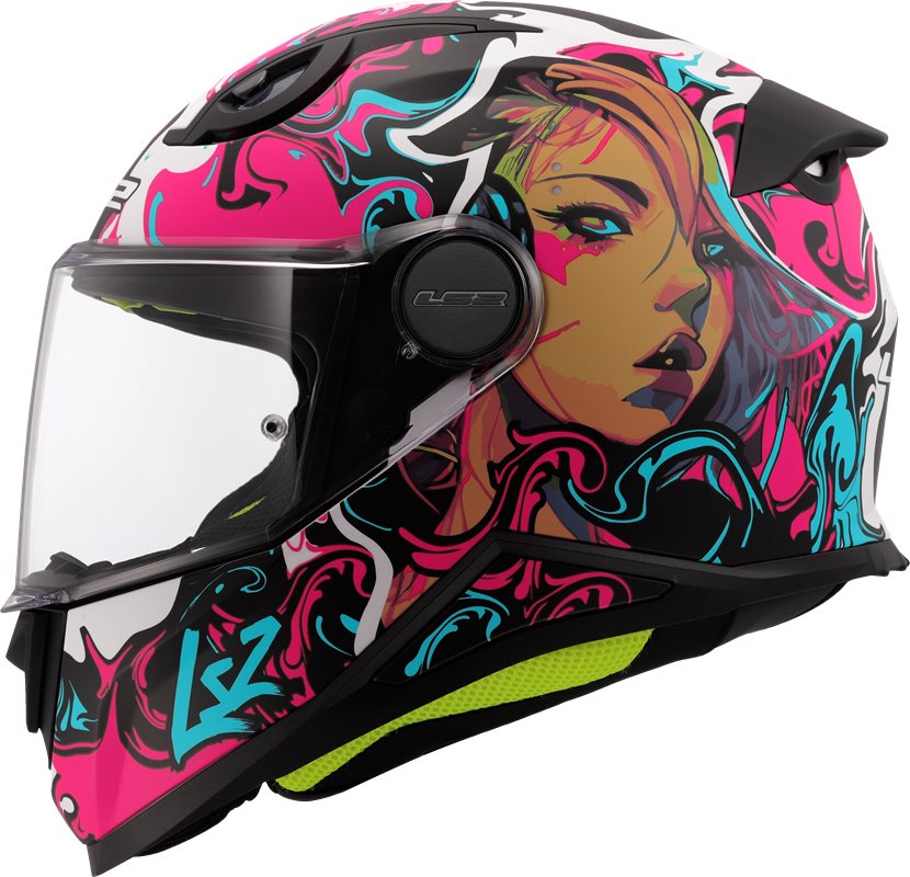 Hjälm Ls2 Ff812 Kid Cyberg Lila/Cyan