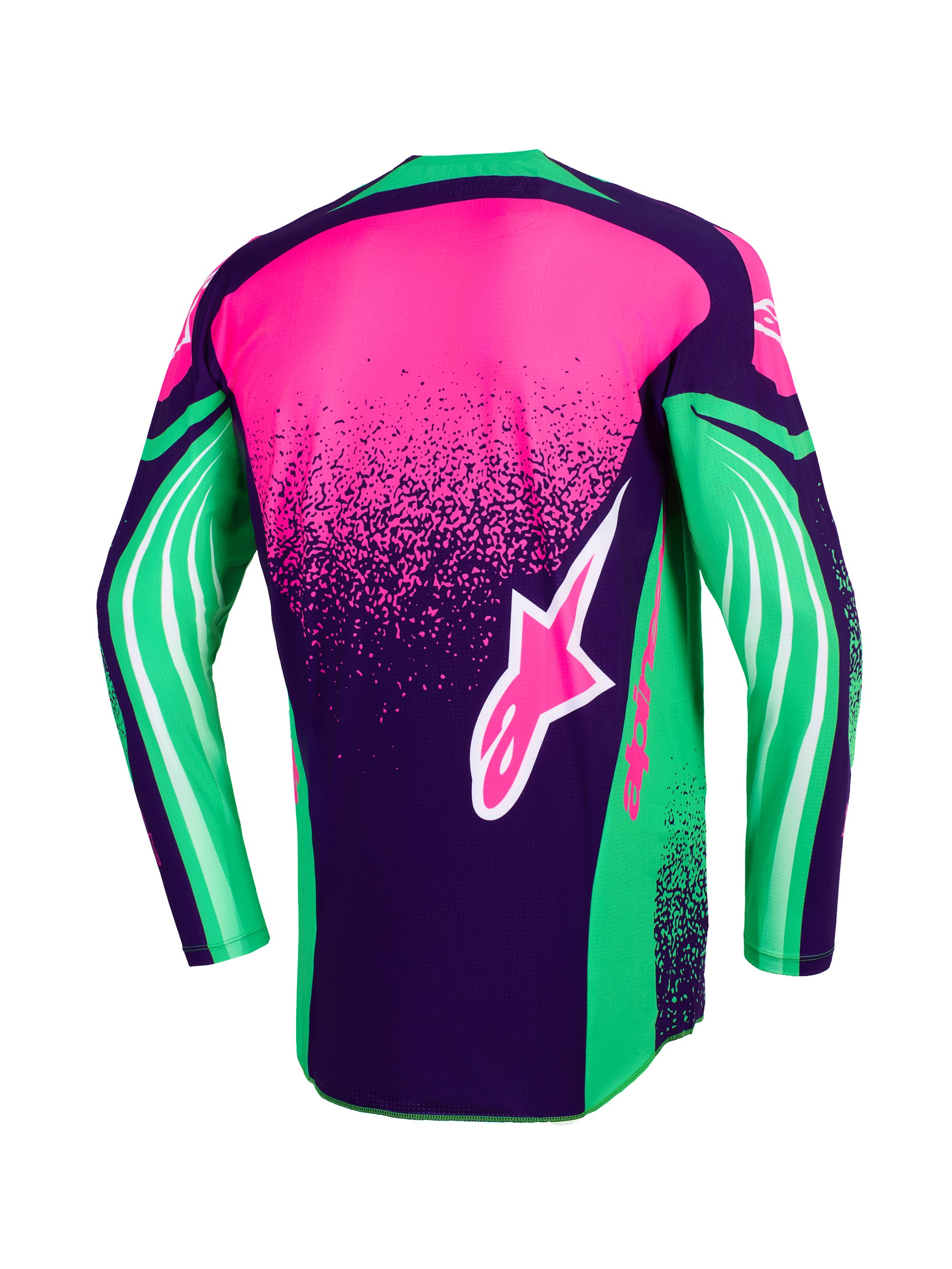 Alpinestars Tröja Techstar Nomur Lila/Grön/Fluo Rosa 