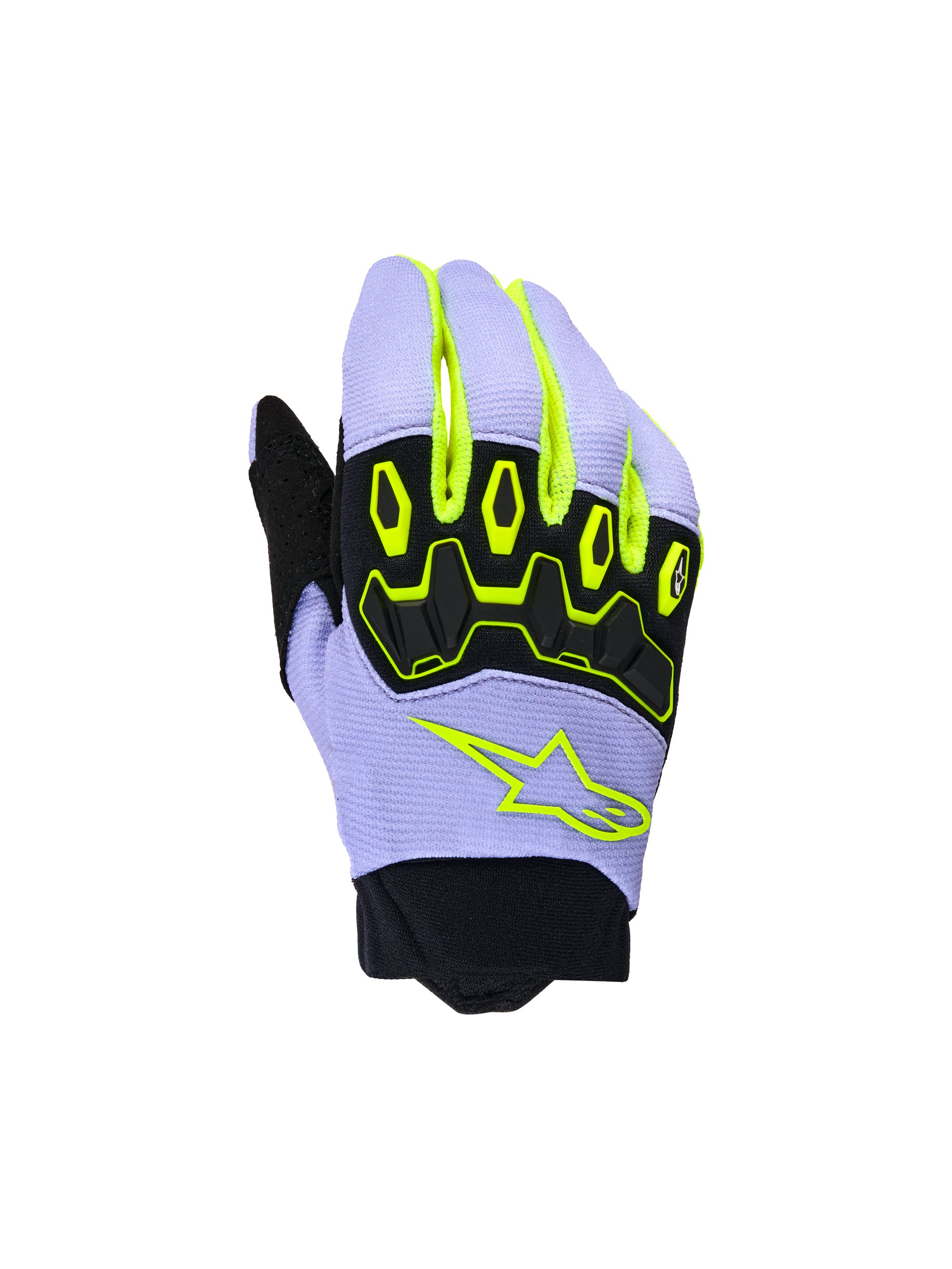 Alpinestars Handskar Youth Full Bore v2 Lila/Fluo Gul 