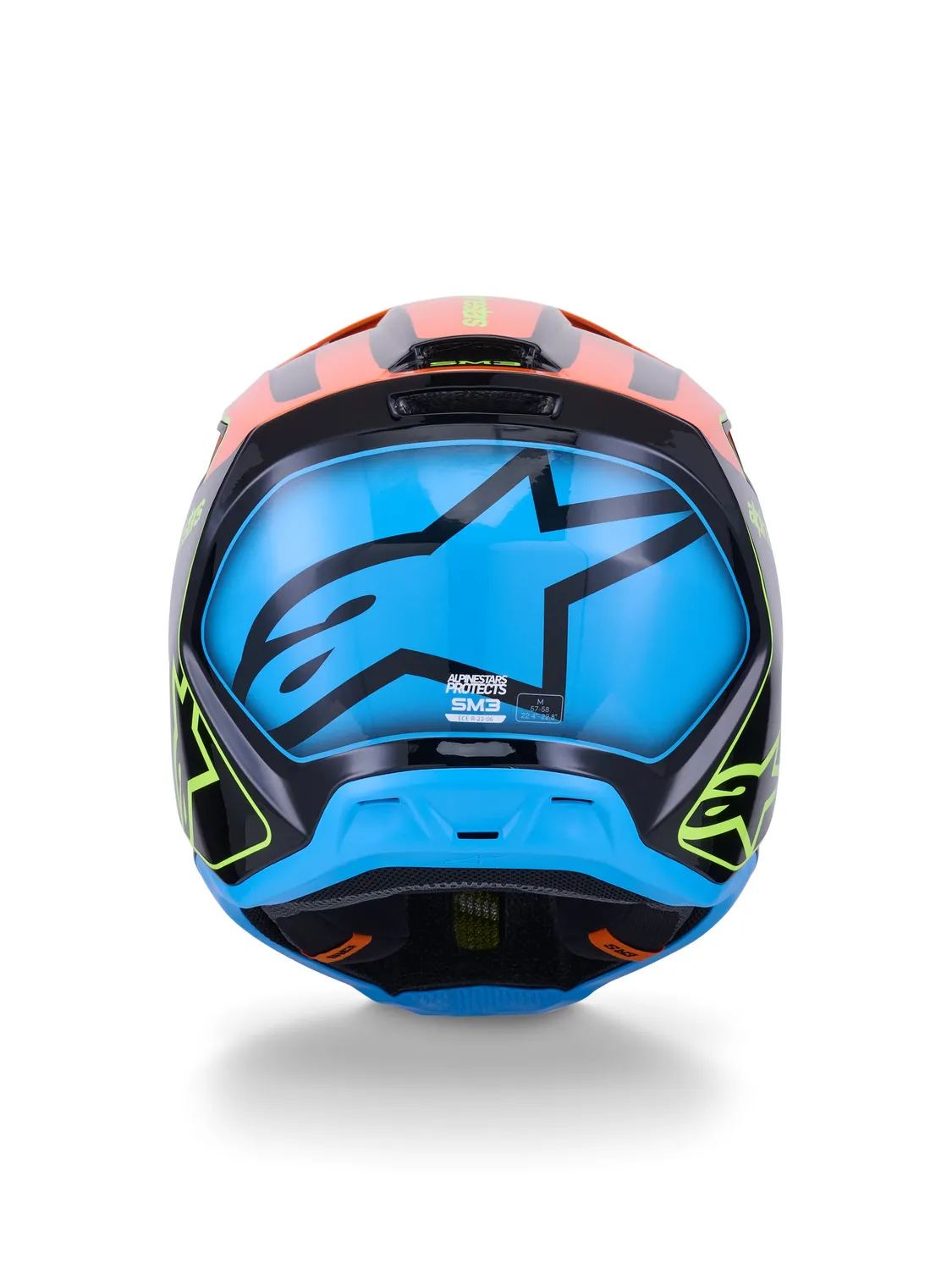 Alpinestars Hjälm S-M3 Fray Svart/Orange/Fluo Gul