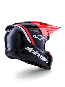 Alpinestars Hjälm S-M3 Radium Svart/Fluo Röd/Vit