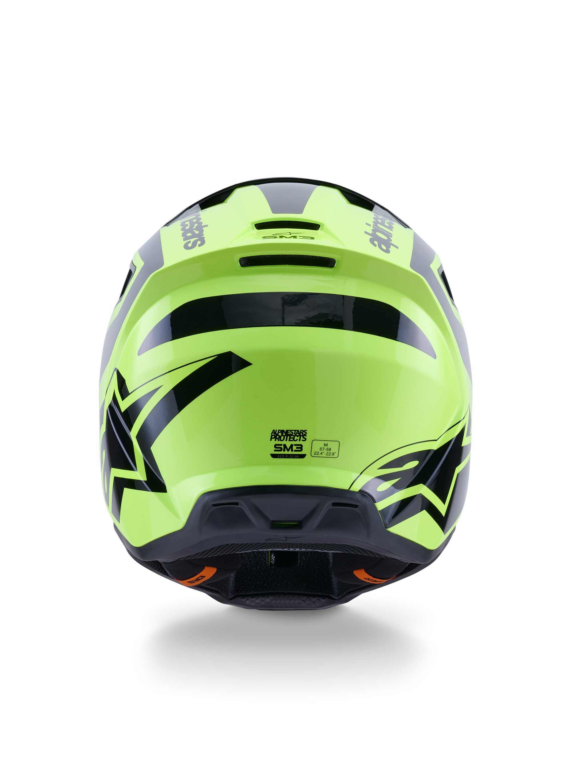 Alpinestars Hjälm S-M3 Heat Fluo Gul/Svart