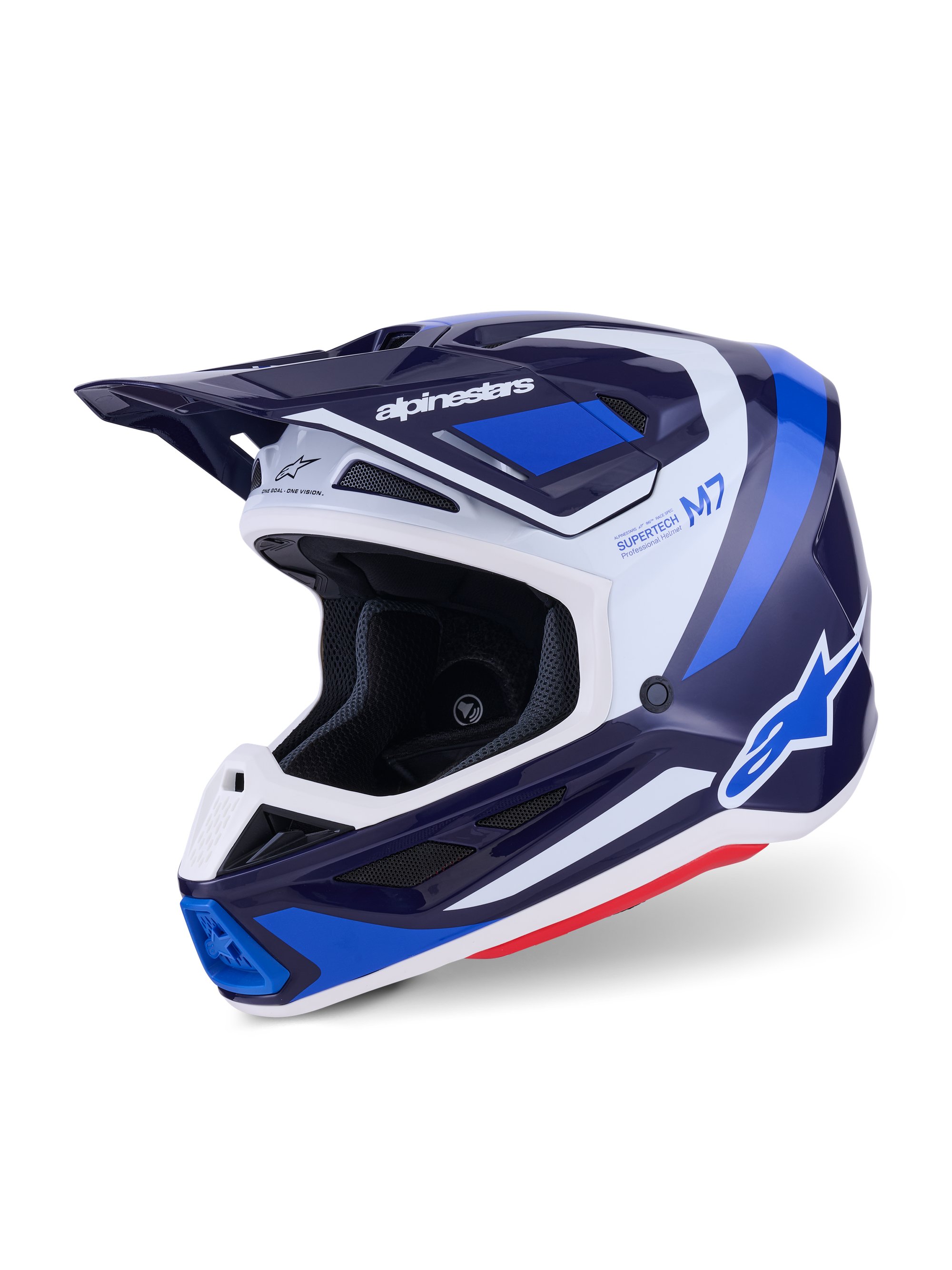 Alpinestars Hjälm S-M7 Rise Blå/Vit