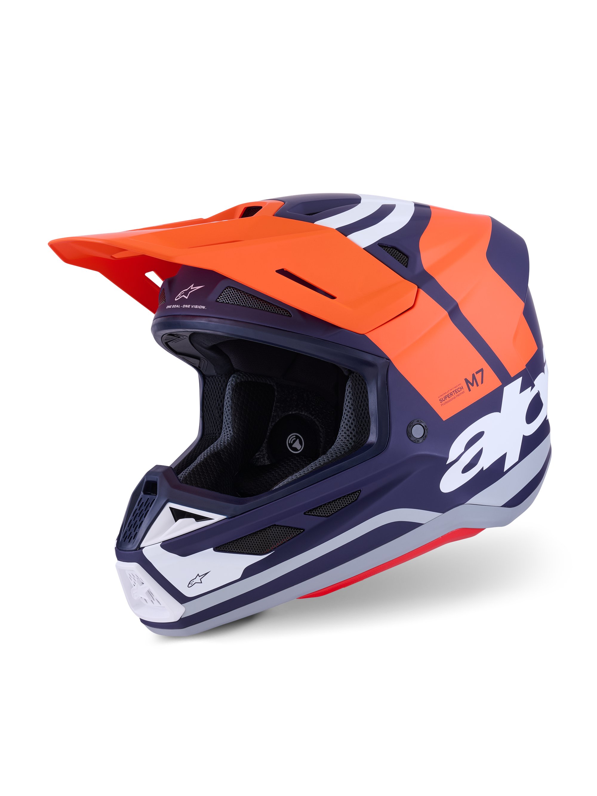 Alpinestars Hjälm S-M7 Core Orange/Blå
