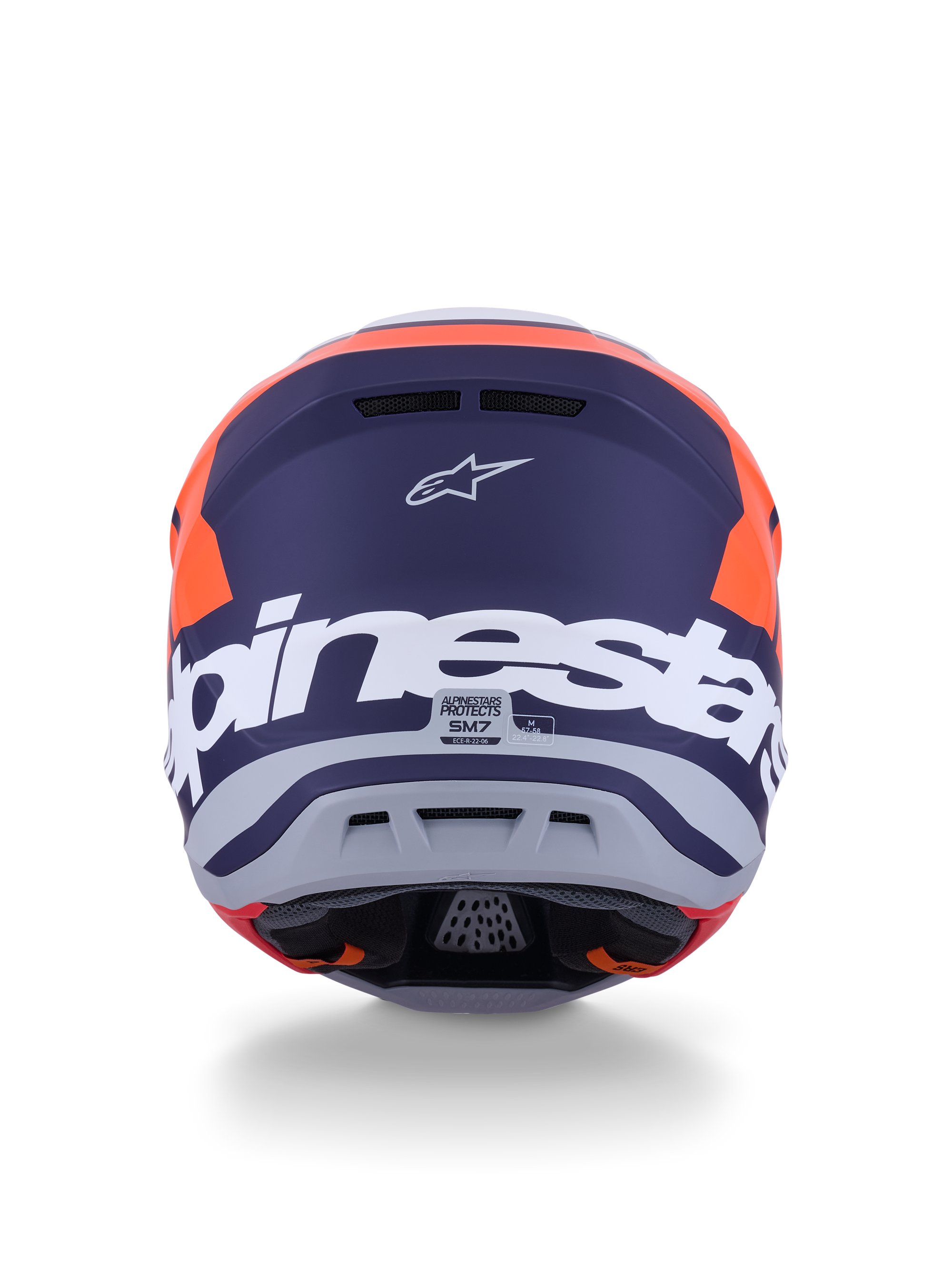 Alpinestars Hjälm S-M7 Core Orange/Blå