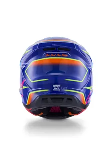 Alpinestars Hjälm S-M7 Cast Blå/Rosa/Fluo Gul