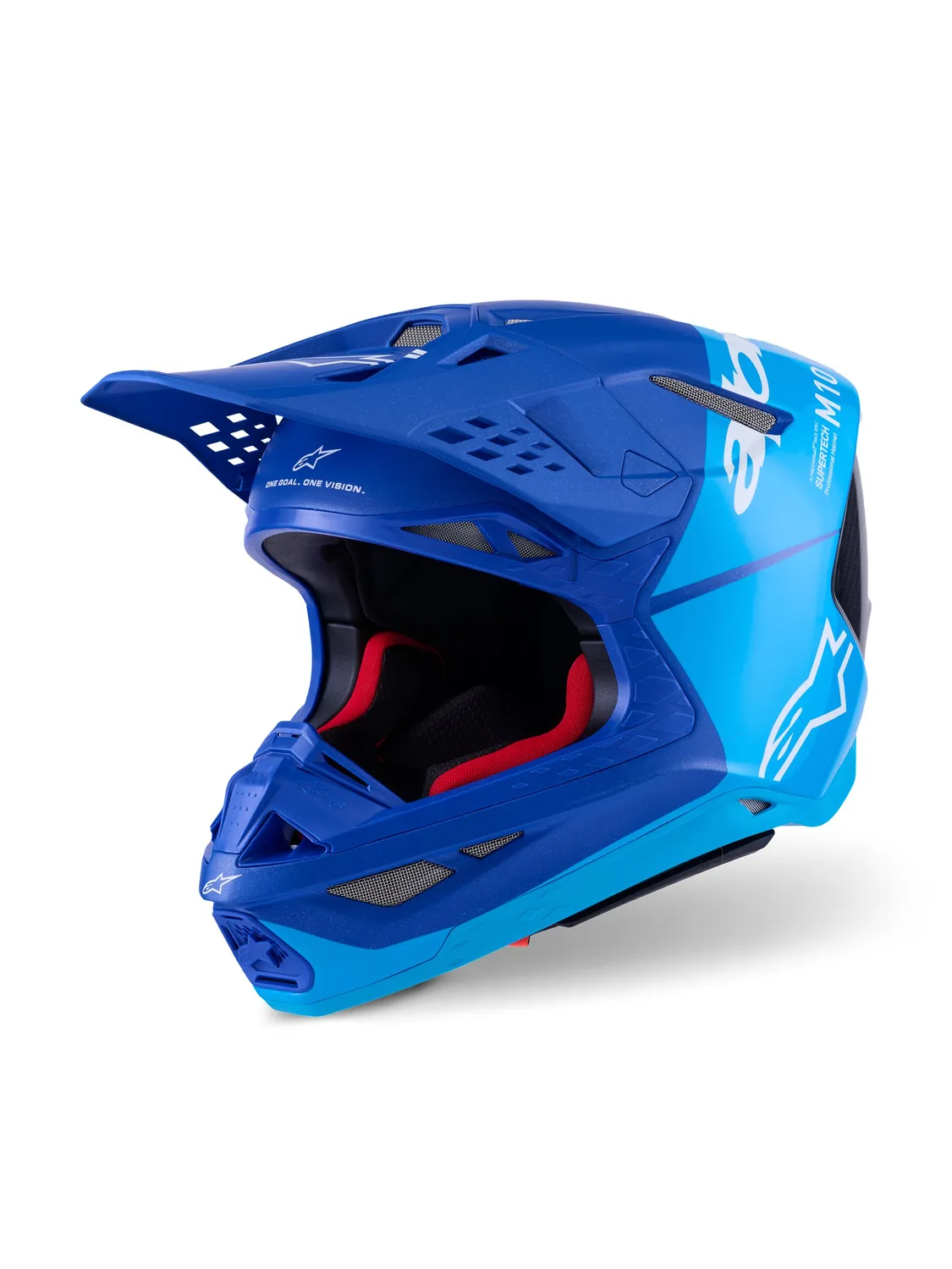 Alpinestars Hjälm S-M10 Flood Met Blå/Blå/Carbon