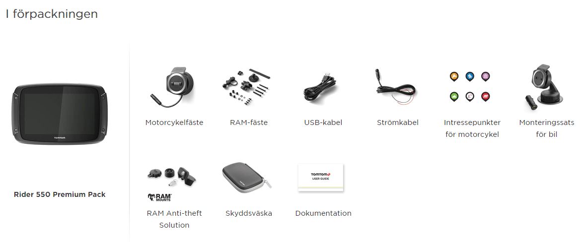 TomTom RIDER 550 World Premium Pack (EMEA)