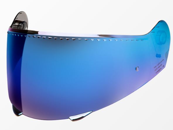 Schuberth R2 blå spegel visir, AF färdig