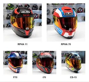 HJC Visir HJ-42 Fire Red Mirror RPHA 12 Pinlock Prepared
