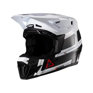 Leatt Hjälm+Goggles Moto 9.5 Carbon/Vit V26