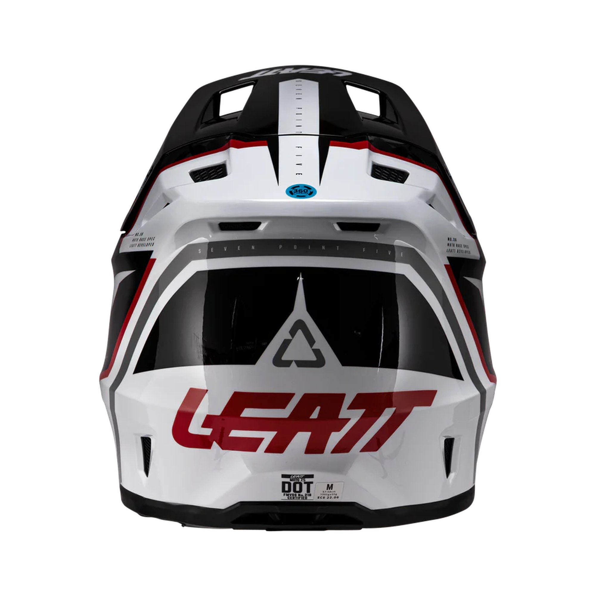 Leatt Hjälm+Goggles Moto 7.5 Vit/Röd V26