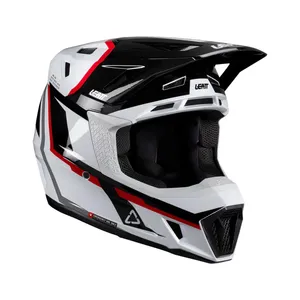 Leatt Hjälm+Goggles Moto 7.5 Vit/Röd V26