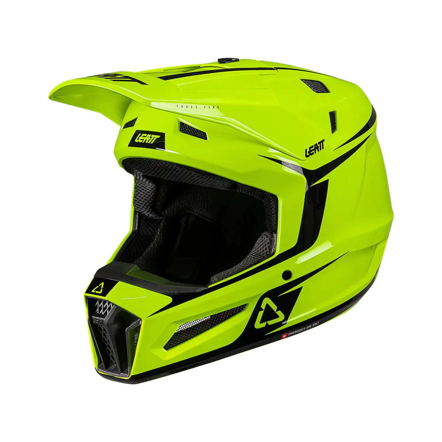Leatt Hjälm+Goggles Moto 3.5 Jr Neon Gul V26