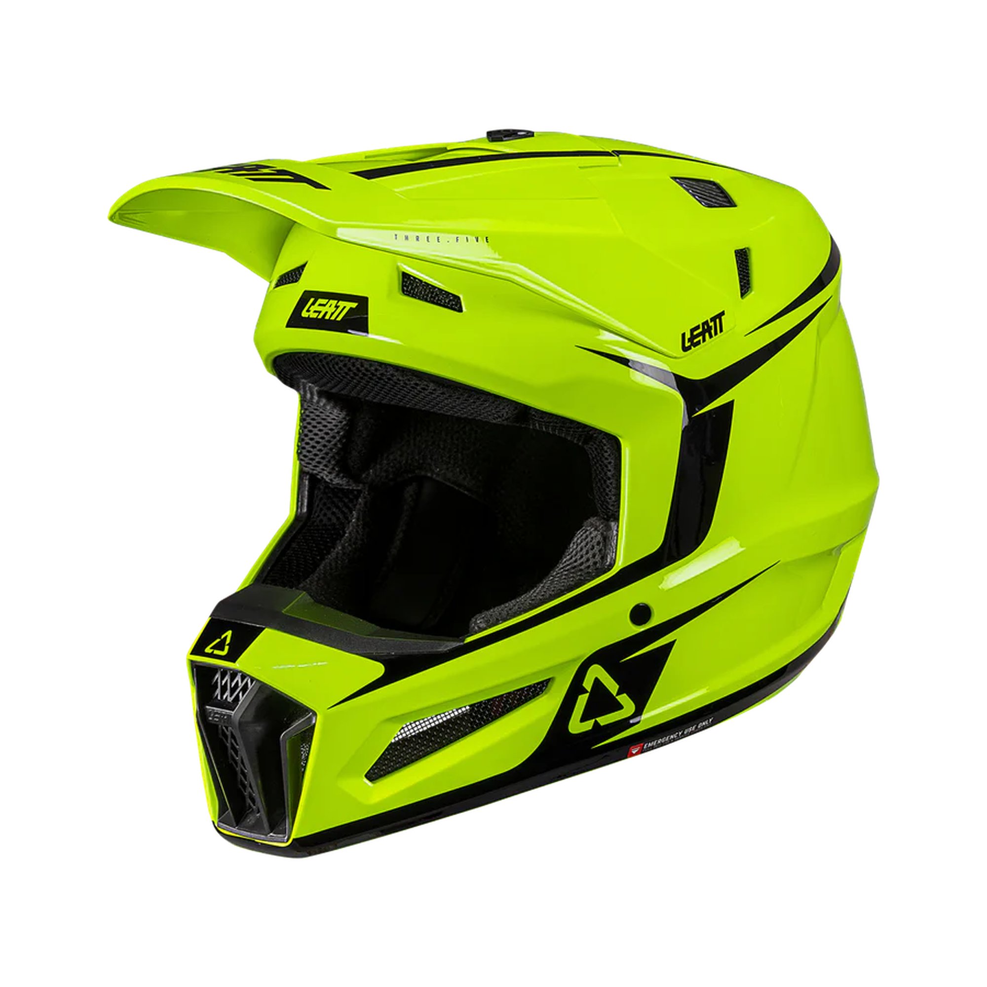 Leatt Hjälm+Goggles Moto 3.5 Jr Neon Gul V26