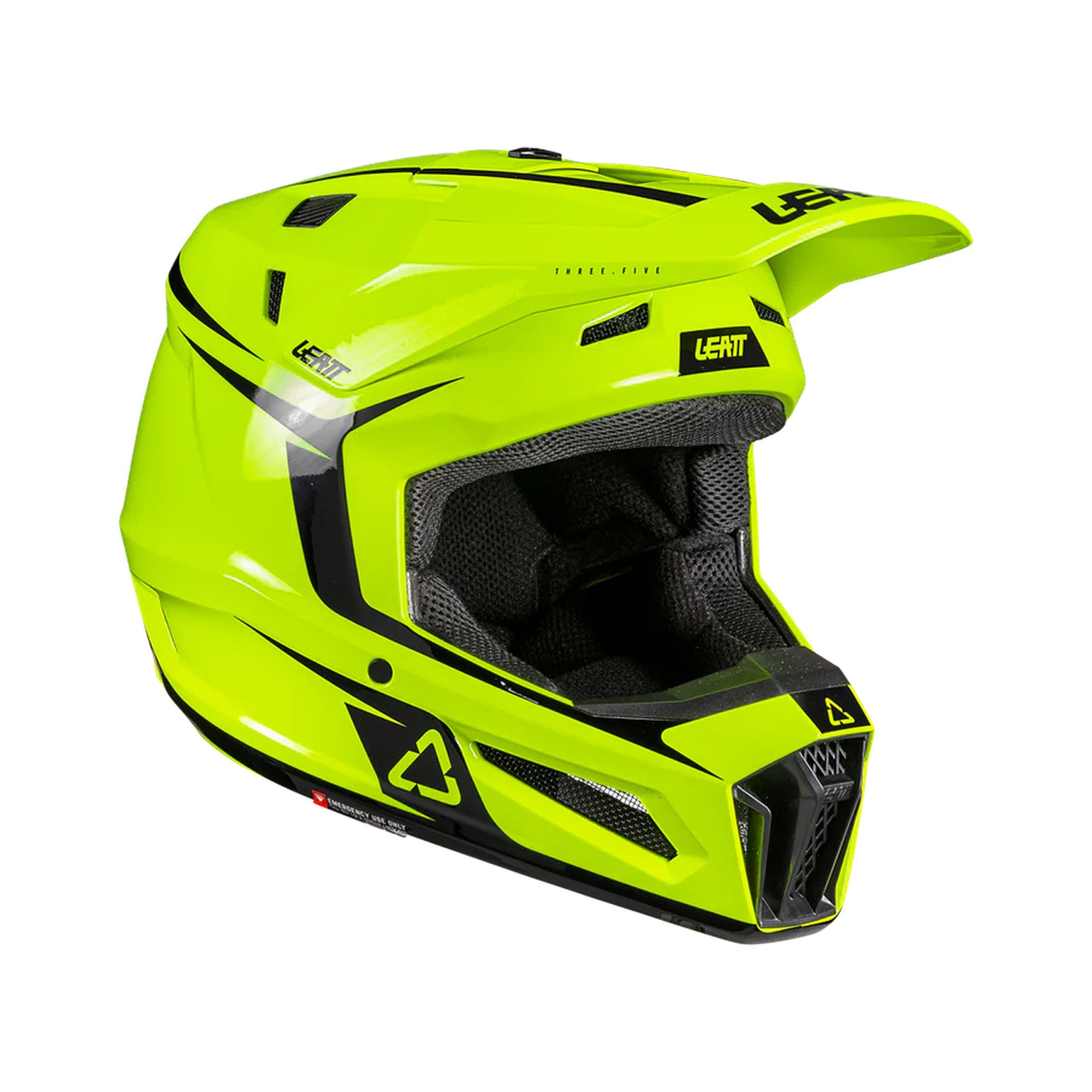 Leatt Hjälm+Goggles Moto 3.5 Jr Neon Gul V26