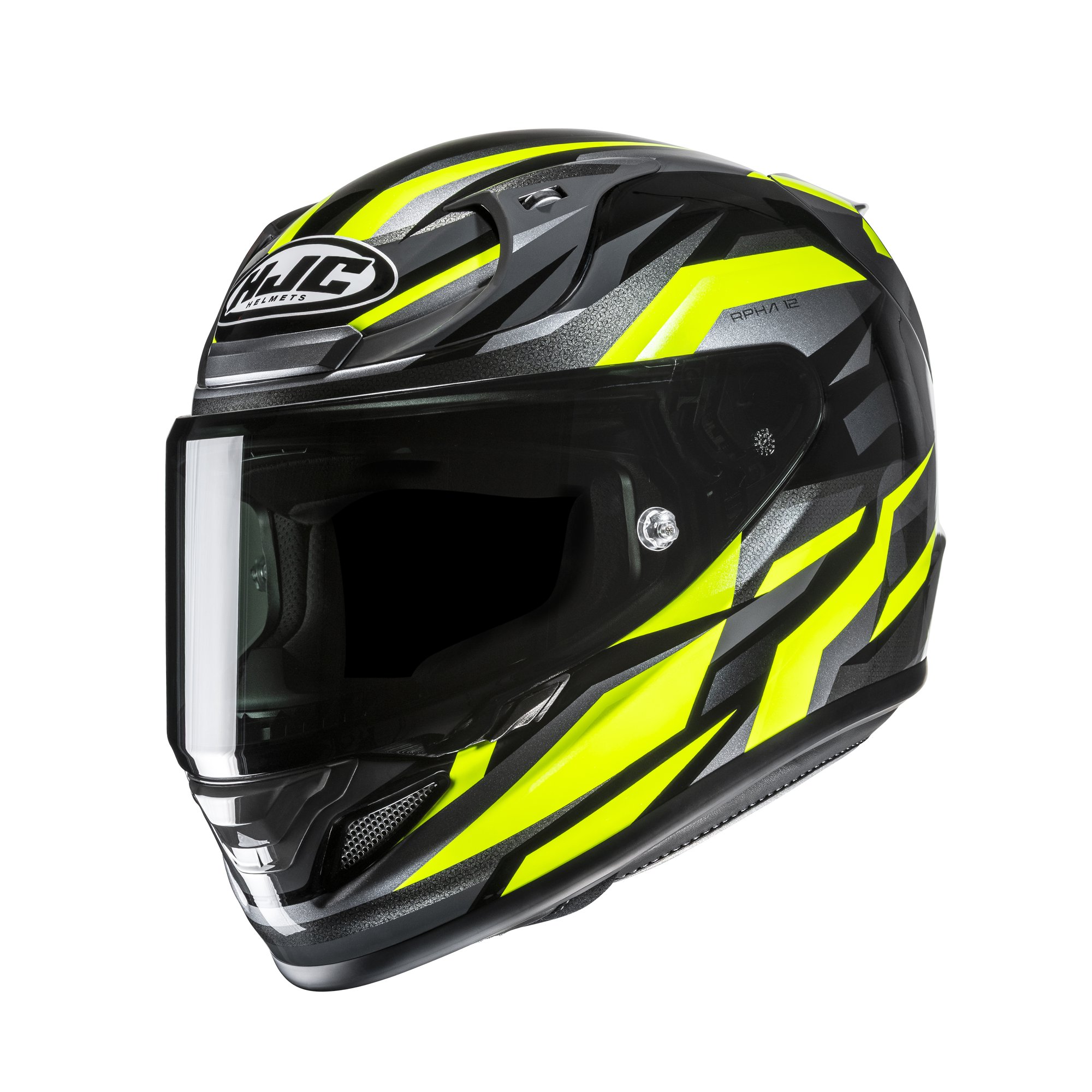 HJC Helmet RPHA 12 Dravix Svart/Fluo Gul MC3H