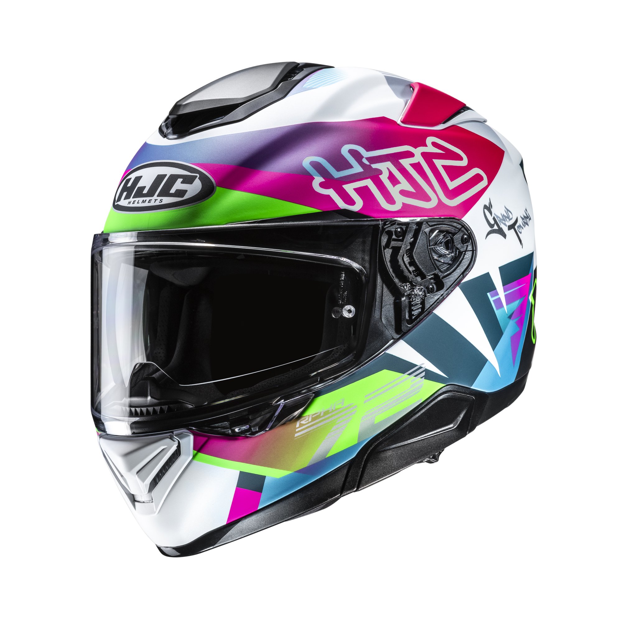 HJC Helmet RPHA 72 Goldy Grön/Vit/Rosa MC84SF