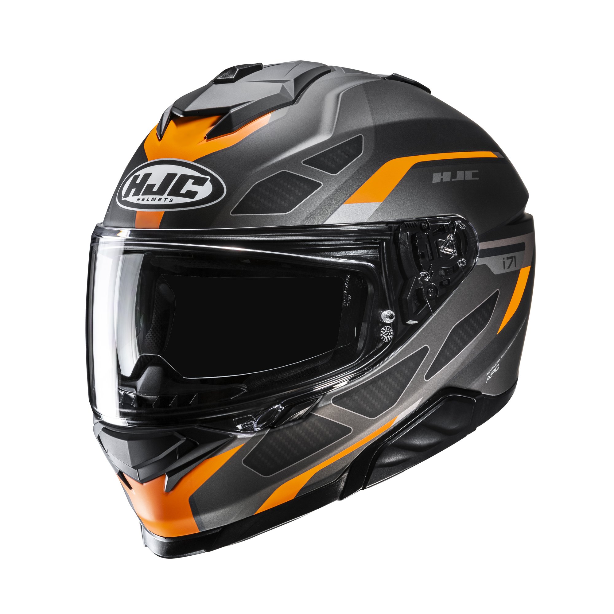 HJC Helmet i71 Zest Svart/Orange MC7SF