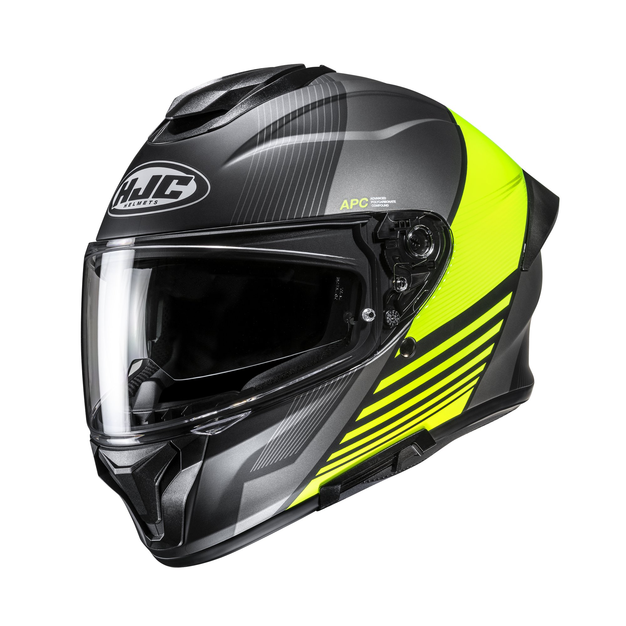 HJC Helmet C71 Morix Svart/Fluo Gul MC3HSF
