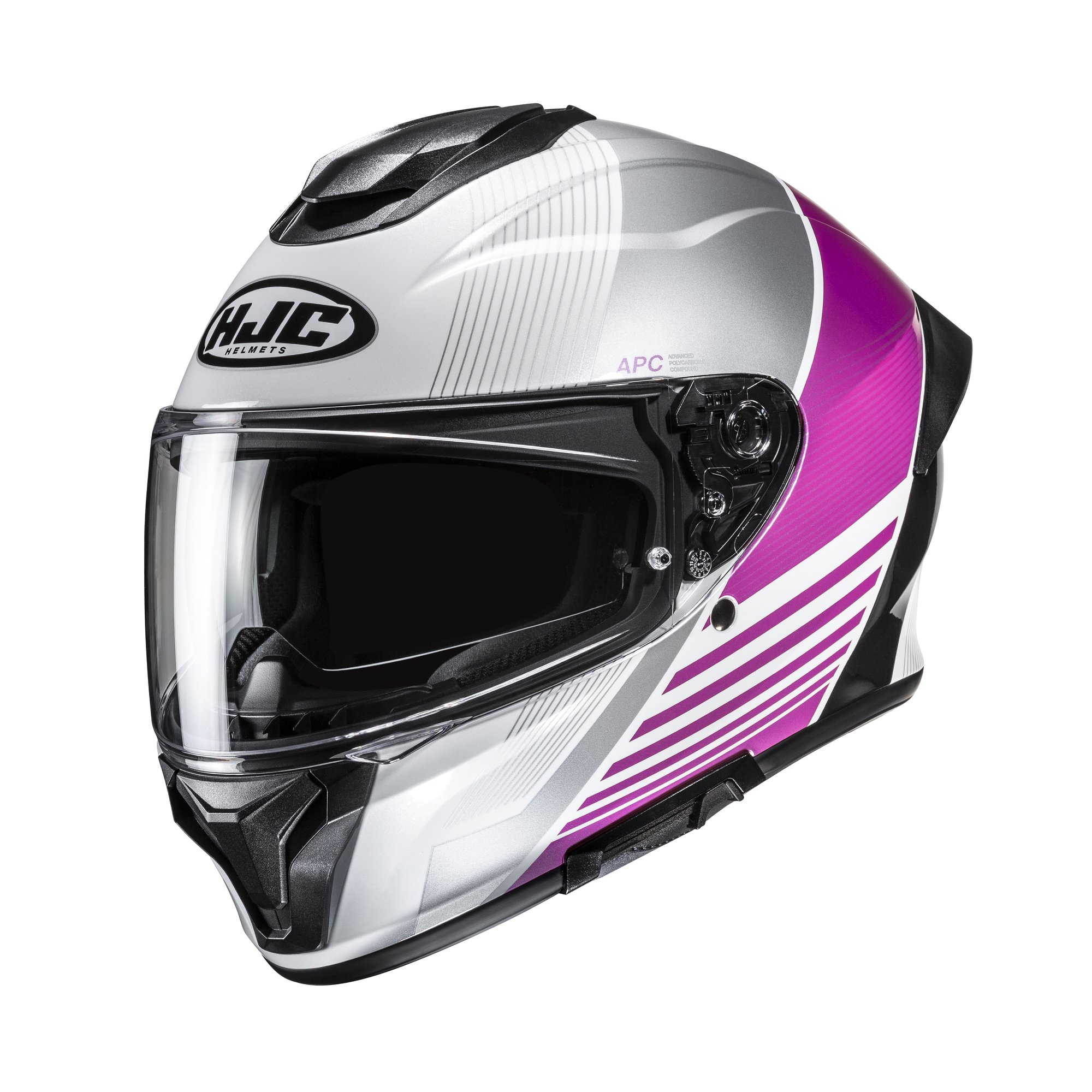 HJC Helmet C71 Morix Vit/Rosa MC8