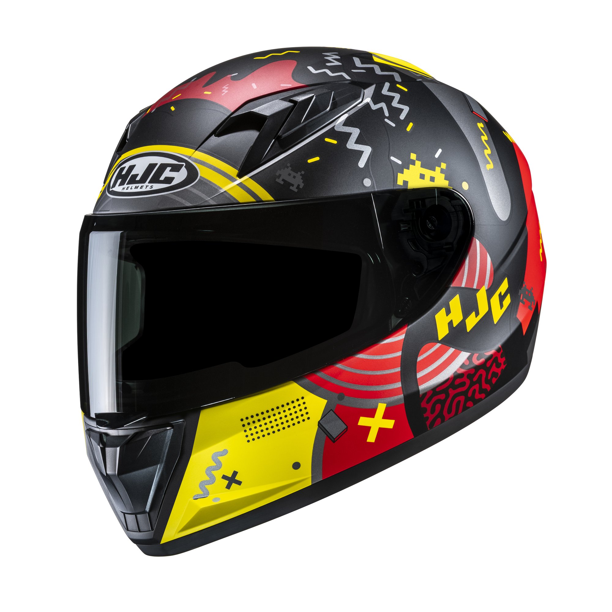 HJC Helmet Y10 Mika Junior Svart/Röd MC21SF