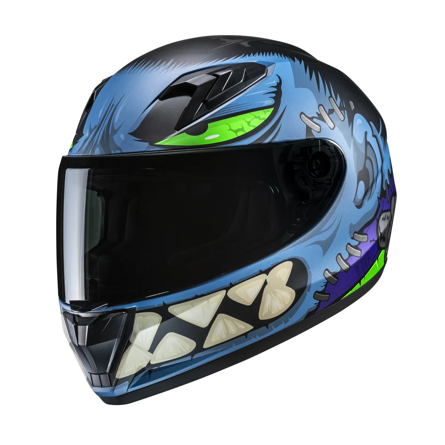 HJC Helmet Y10 Frank Junior Blå/Svart MC2SF