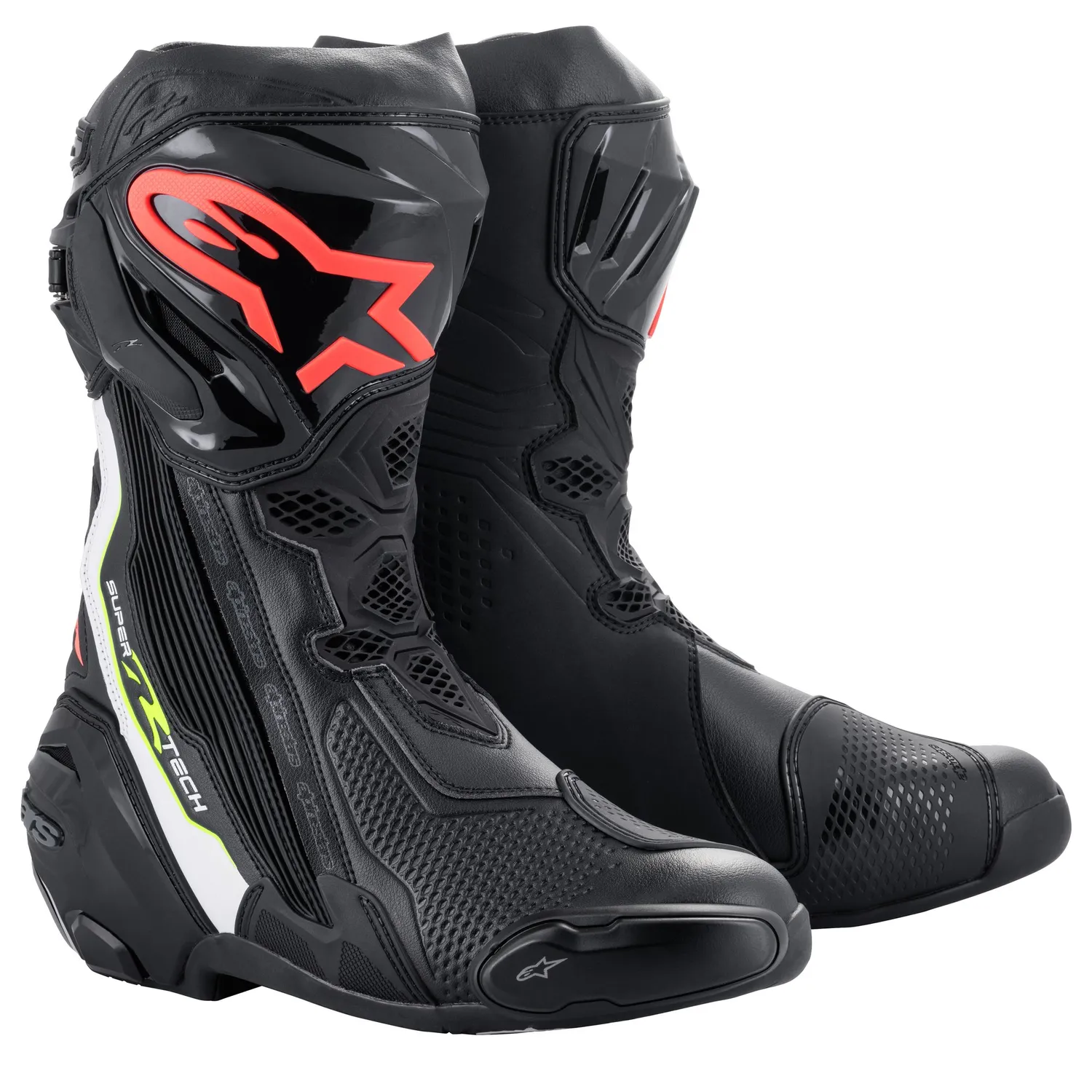 Alpinestars Stövel Supertech R v2 Svart/Vit/Röd/Gul