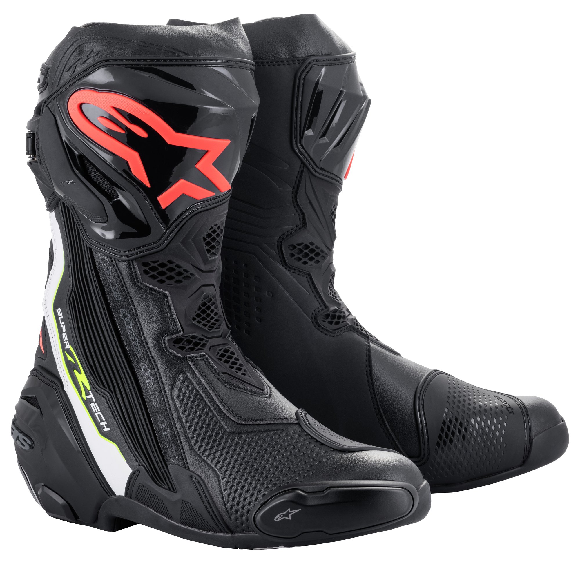 Alpinestars Stövel Supertech R v2 Svart/Vit/Röd/Gul