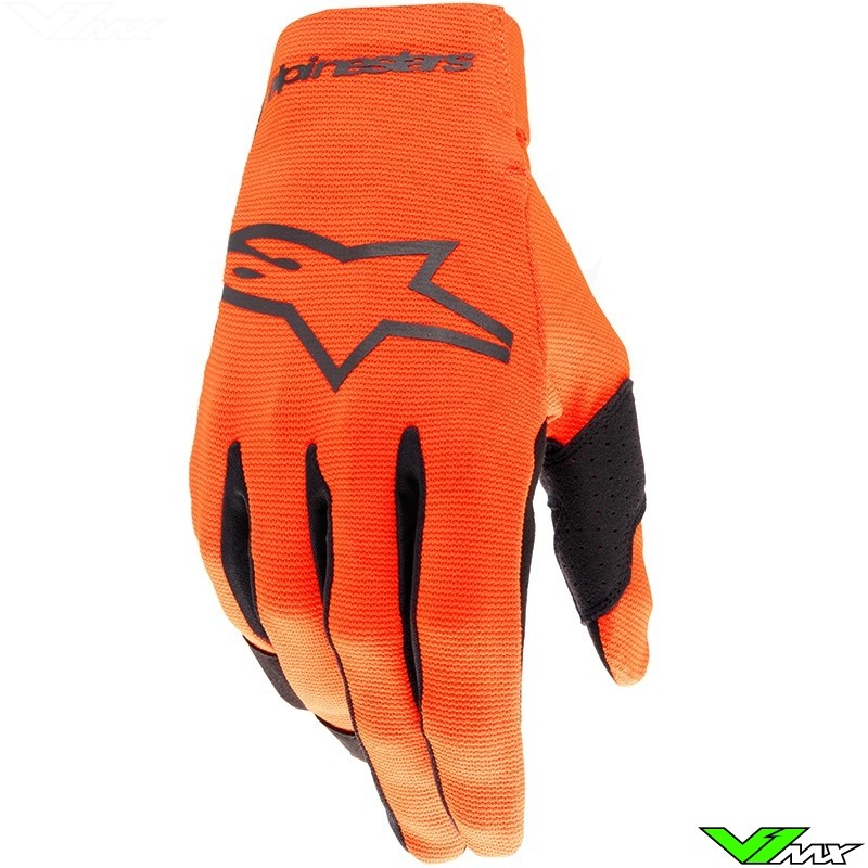 Alpinestars Handskar Youth Radar Hot Orange Svart 
