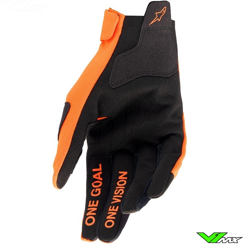 Alpinestars Handskar Youth Radar Hot Orange Svart 