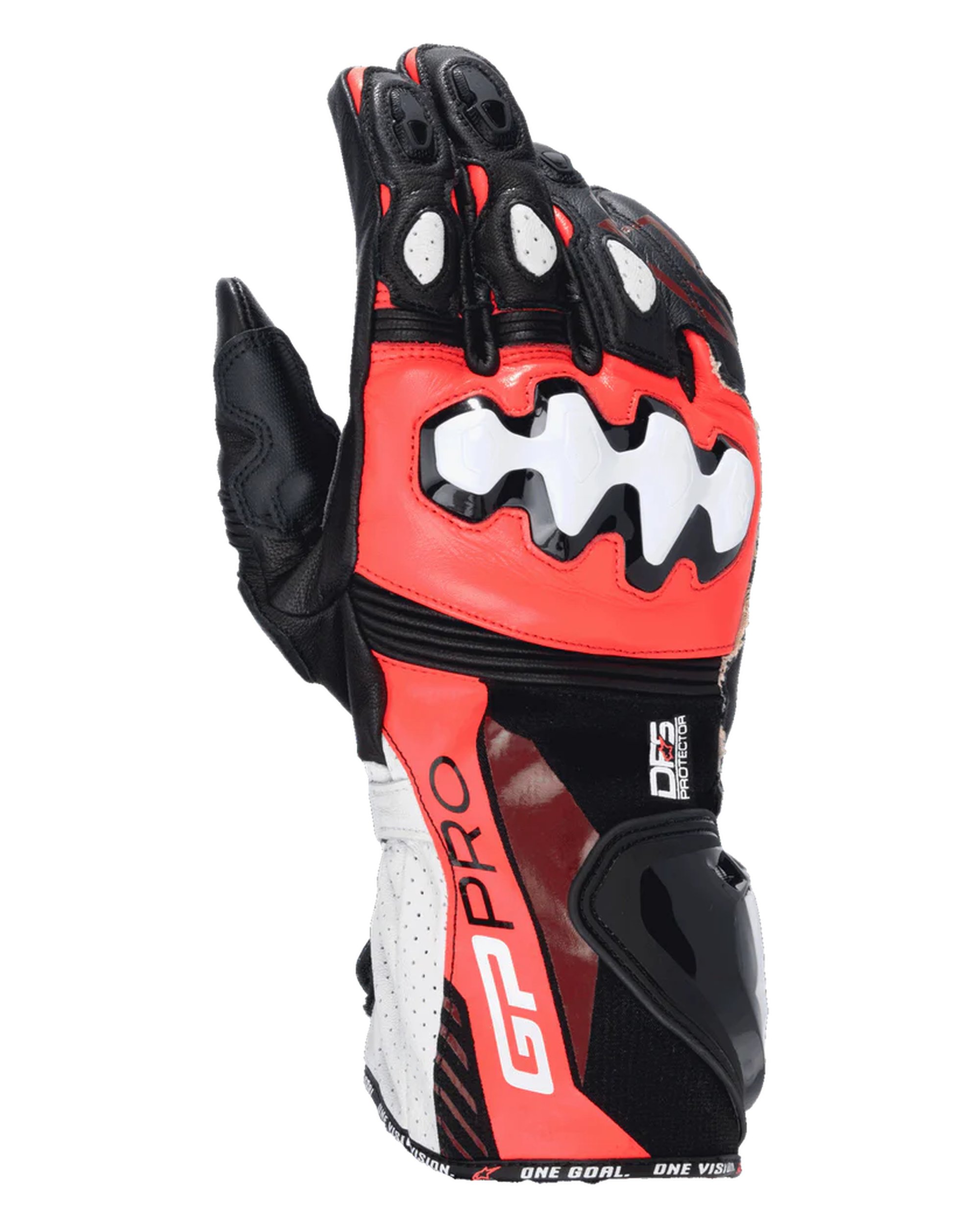 Alpinestars Handske GP Pro v4 Svart/Röd Fluo/Vit 