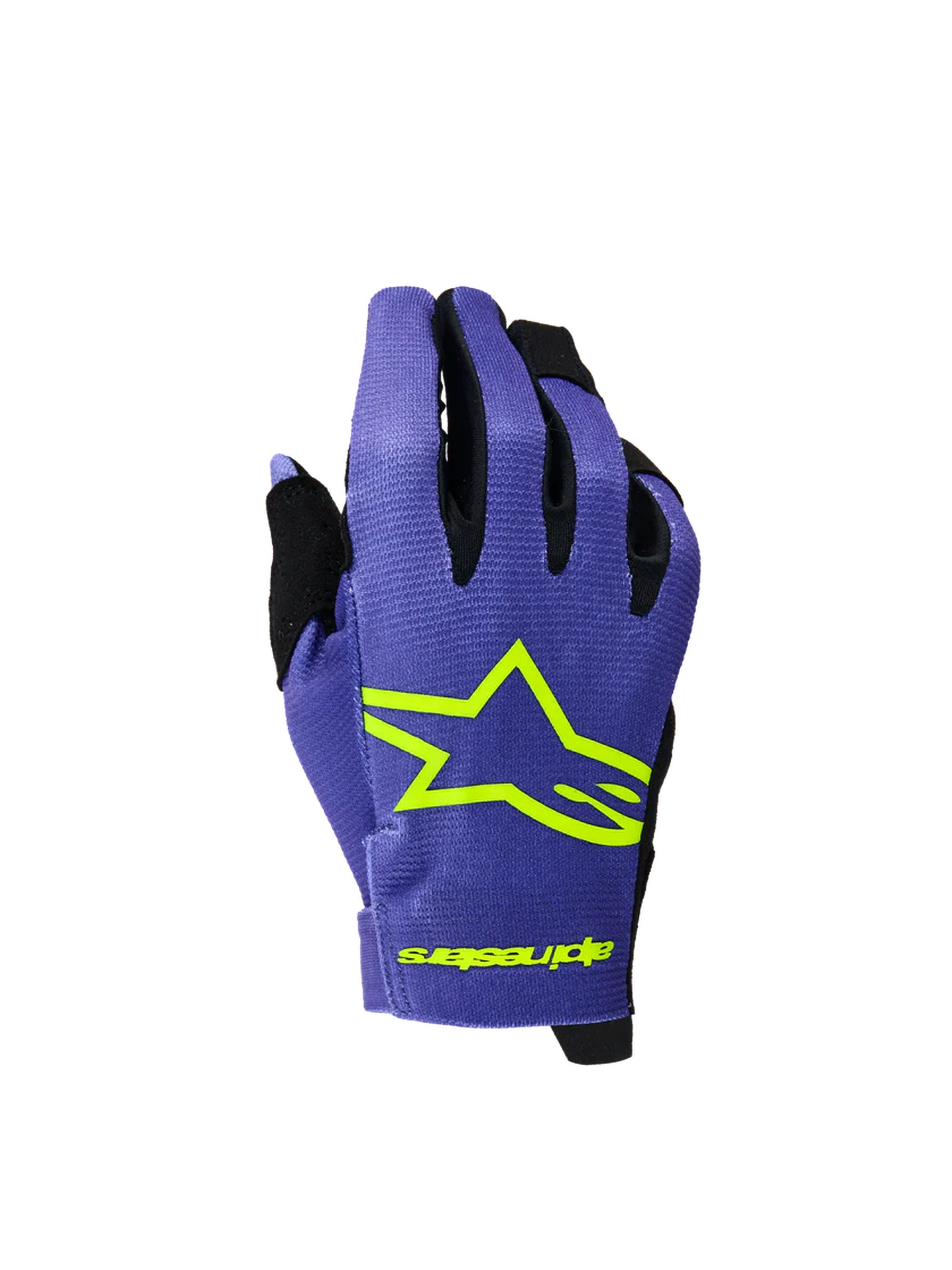 Alpinestars Handskar Youth Radar Lila/Fluo Gul 