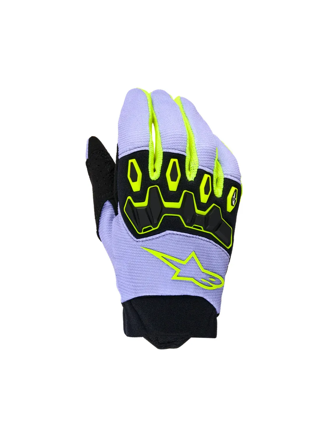 Alpinestars Handskar Youth Full Bore v2 Lila/Fluo Gul 