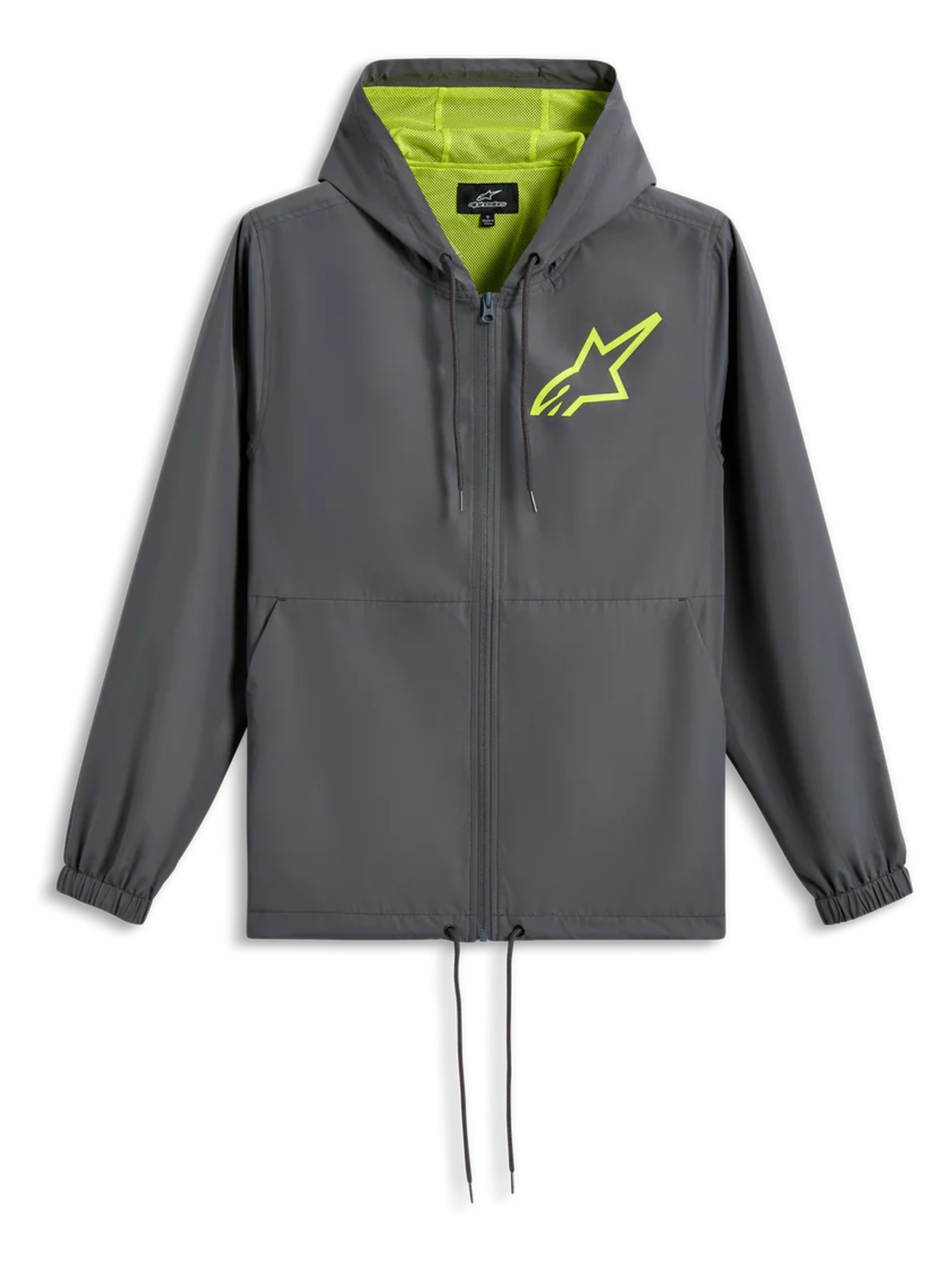 Alpinestars Jacka Speeder Chromium Windbreaker Grå Fluo Gul 