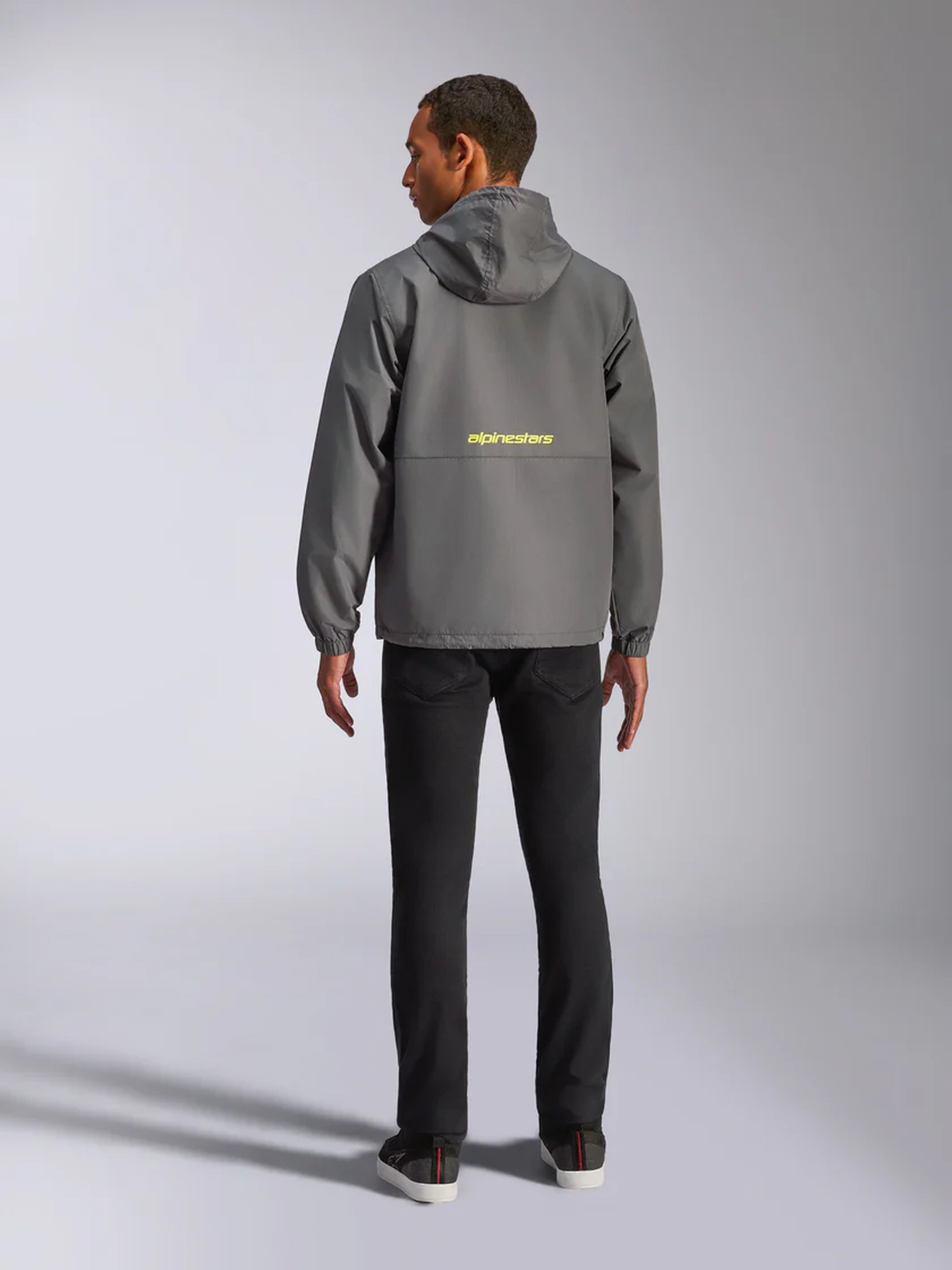 Alpinestars Jacka Speeder Chromium Windbreaker Grå Fluo Gul 