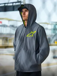 Alpinestars Jacka Speeder Chromium Windbreaker Grå Fluo Gul 