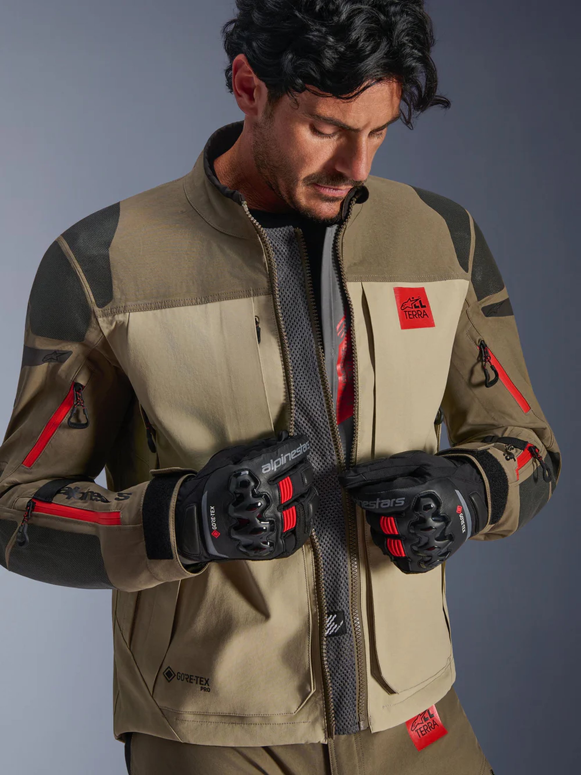 Alpinestars Jacka Nazca 3L GTX Brun 